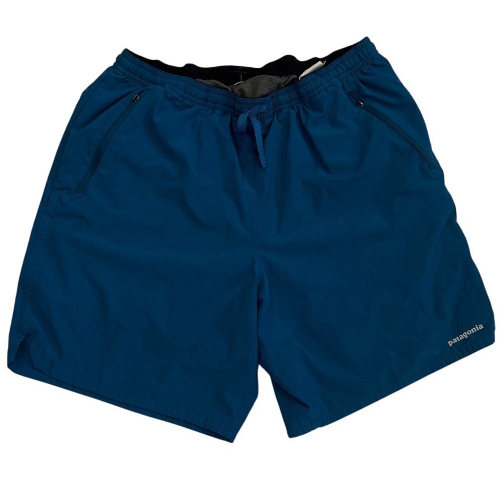 Patagonia Nine Trails Lined Running Shorts Men XS Blue 8in
